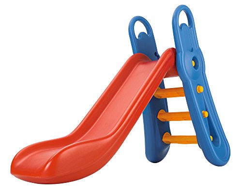 BIG - Fun-Slide - 152cm lange Rutschbahn, Nutzung für den Hausgebrauch, rot-blaue Rutsche für drinnen und draußen, für Kinder ab 3 Jahren