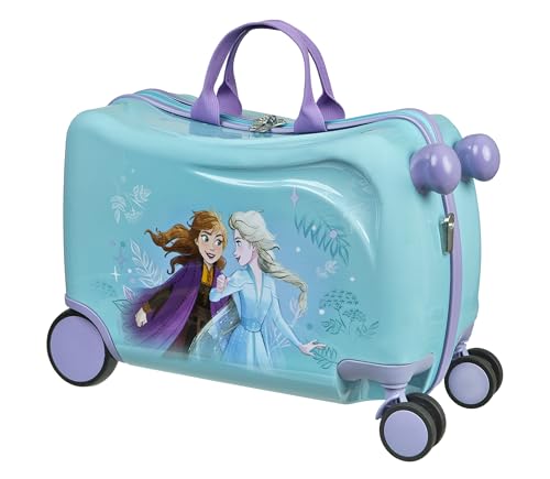 Undercover - Disney Frozen Ride-on Trolley - Kindergepäck zum Draufsitzen - Belastbar bis 50 kg - mit praktischen Tragegriffen - Stabiler Reisekoffer