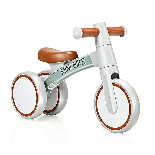 GOPLUS Ultraleichtes Kinderlaufrad, Lauflernrad mit 3 Rädern, Balance Fahrrad ohne Pedale, aus Aluminiumlegierung, Lauflernhilfe für Kinder ab 1 Jahre bis 3 Jahren, Farbwahl (Grau)