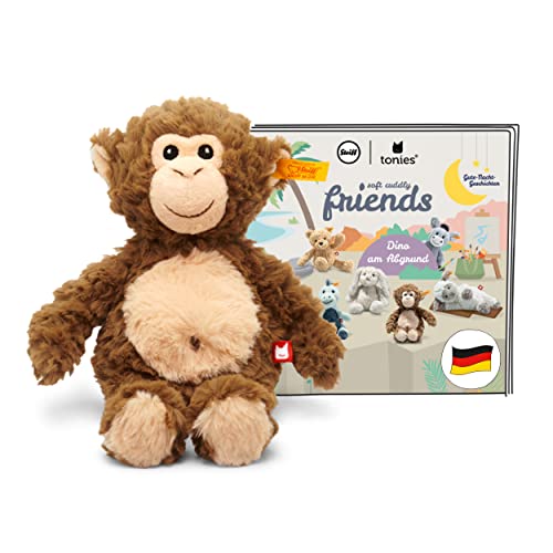 tonies Hörfiguren für Toniebox, Steiff Soft Cuddly Friends mit Hörspiel – Bodo Schimpanse, Gute Nacht Geschichten für Kinder ab 3 Jahren