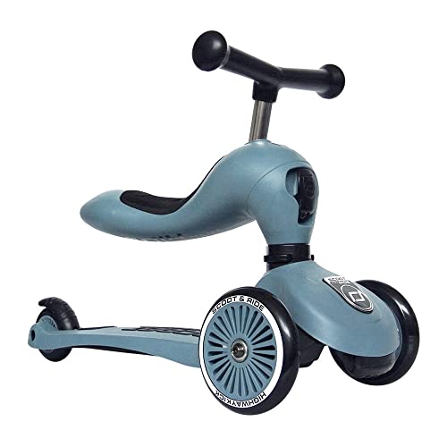 Scoot & Ride 3418 Highwaykick 1 - Steel - Scooter mit sitz, Stahl