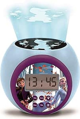 Disney Frozen Elsa Projektionswecker - Magische Uhr mit LCD-Anzeige