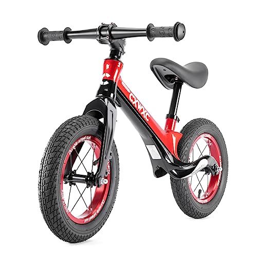 CXWXC Laufrad ab 2 Jahre Einzigartiger Magnesiumlegierung 12 Zoll Kinder Laufrad Tragfähigkeit von 30 kg Laufräder für 24-60 Monate Balance Bike