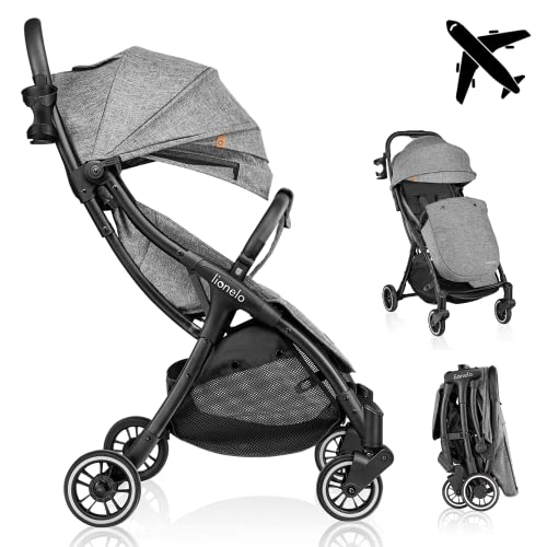 LIONELO Julie One Buggy Kinderwagen bis 22 kg, verstellbare Rückenlehne und Fußstütze, Moskitonetz, Beinwärmer, Getränkehalter und Transporttasche, zusammenklappbar