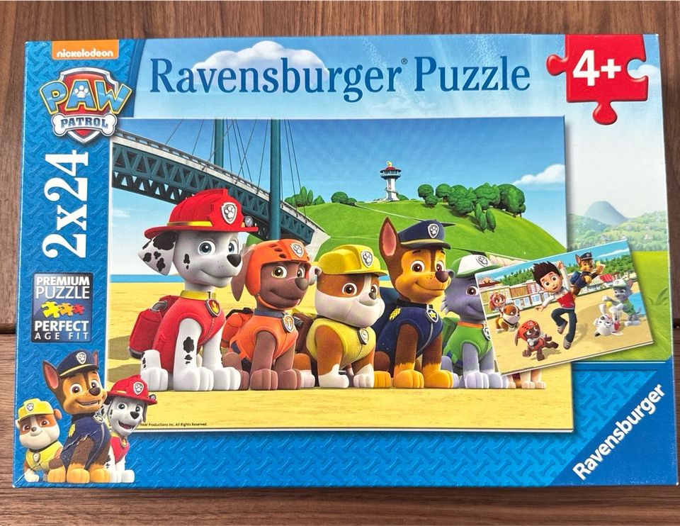 Zweiteiliges PAW Patrol Puzzle von Ravensburger für Kinder ab 3 Jahren mit beliebten Charakteren und Abenteuer-Szenen